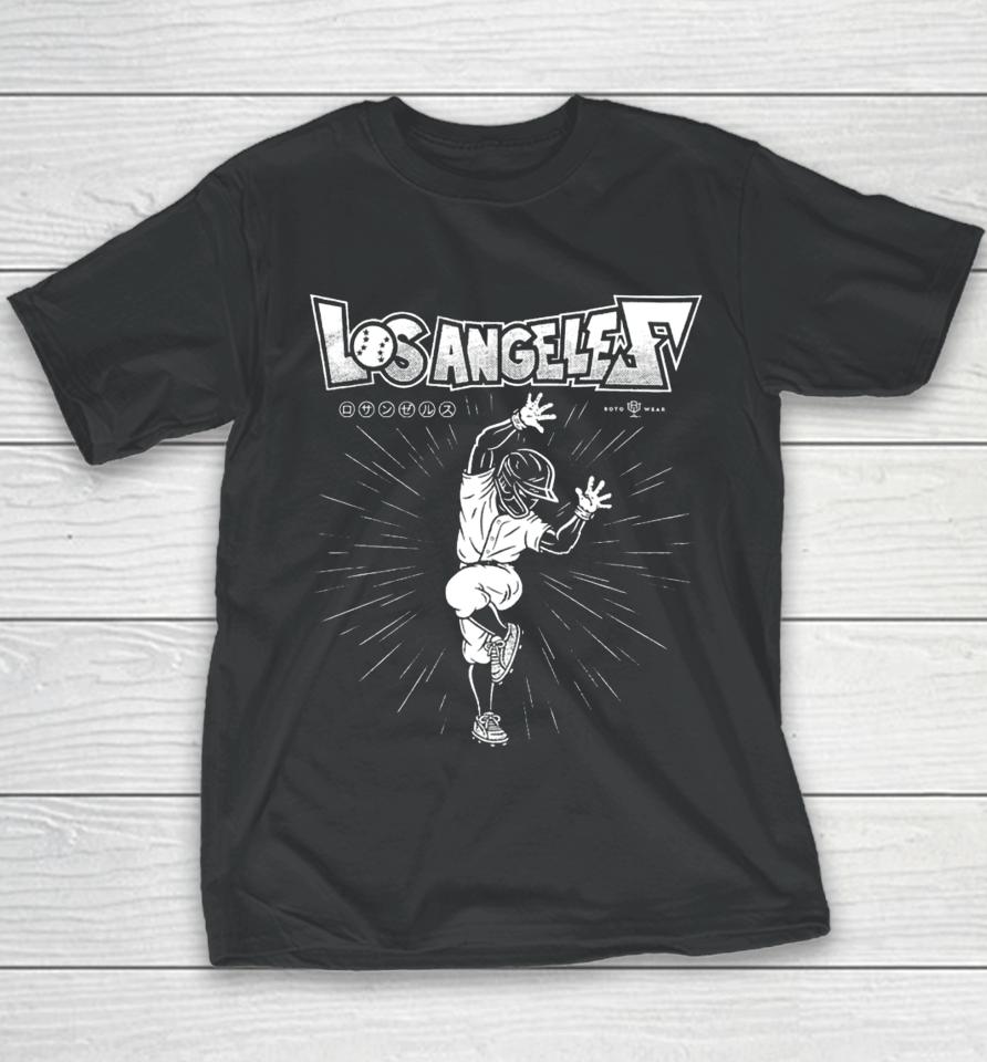 Los Angeles Shohei Ohtani Hip Lock Youth T-Shirt