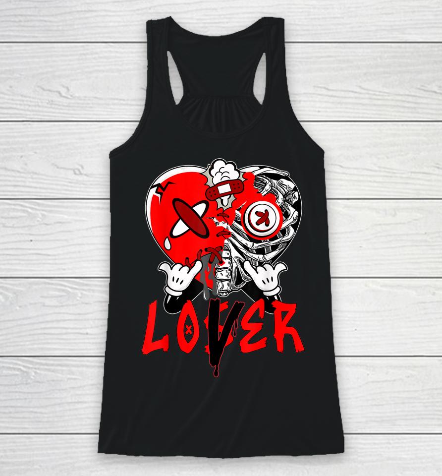 Loser Lover Dripping Heart Laser Red 5S Matching Racerback Tank