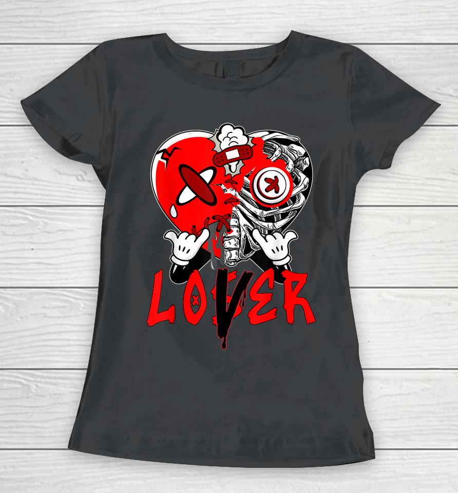 Loser Lover Dripping Heart Laser Red 5S Matching Women T-Shirt