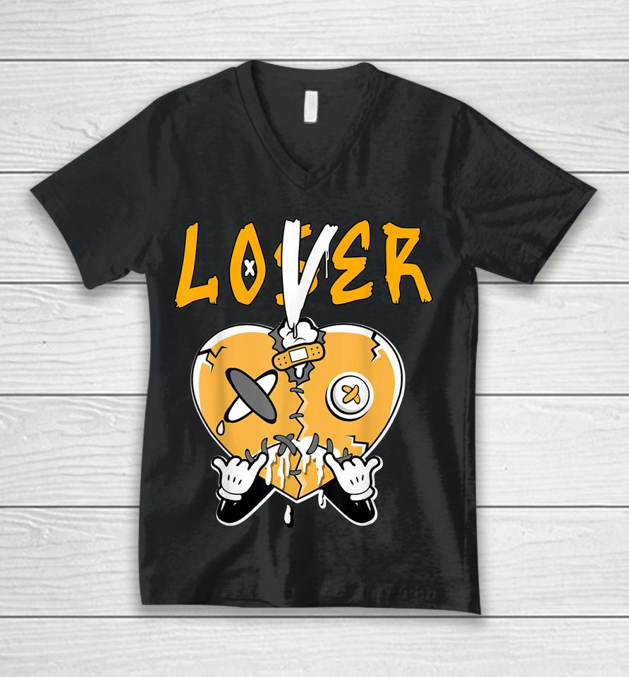 Loser Lover Heart Dripping Light Ginger 14S Matching Unisex V-Neck T-Shirt