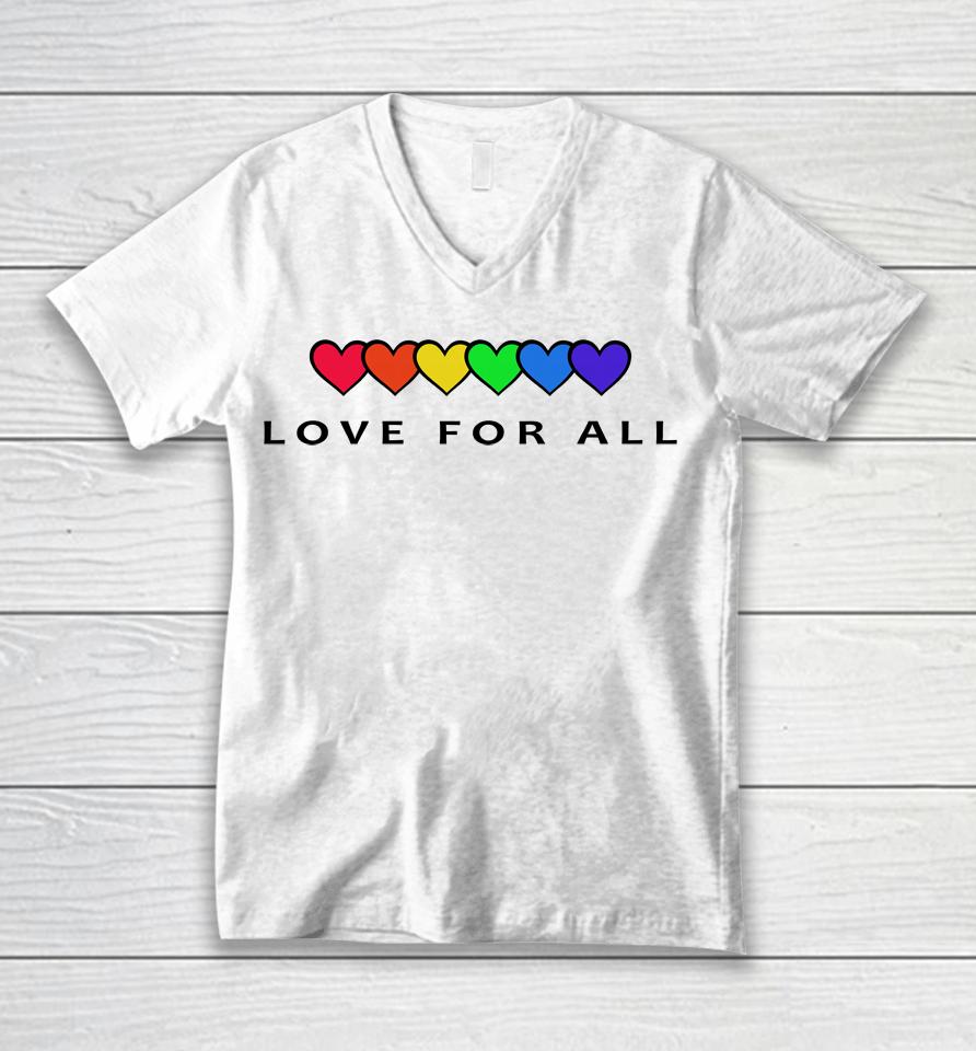 Love For All Unisex V-Neck T-Shirt