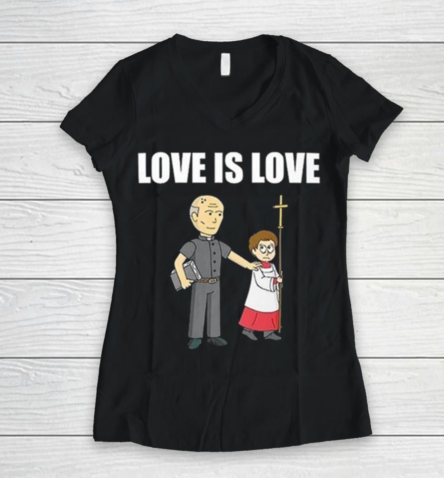 Love Is Love The Summerhays Brothers Women V-Neck T-Shirt