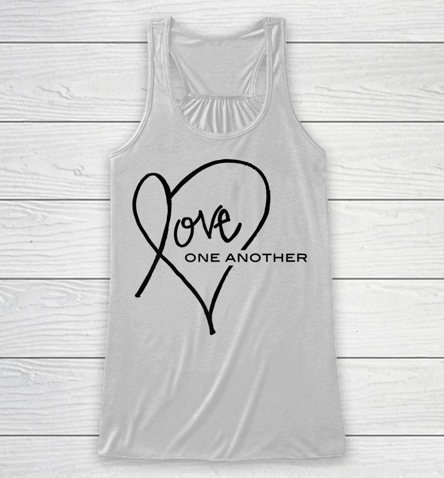 Love One Another Heart Racerback Tank