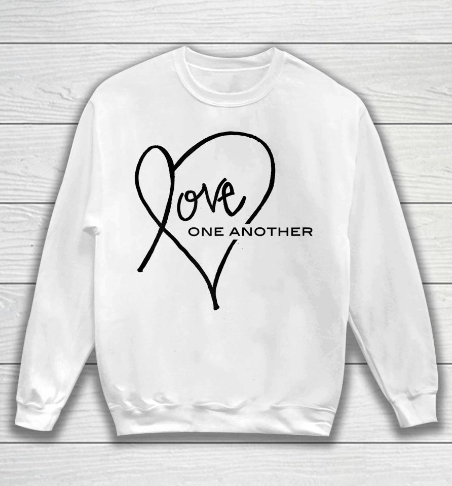 Love One Another Heart Sweatshirt