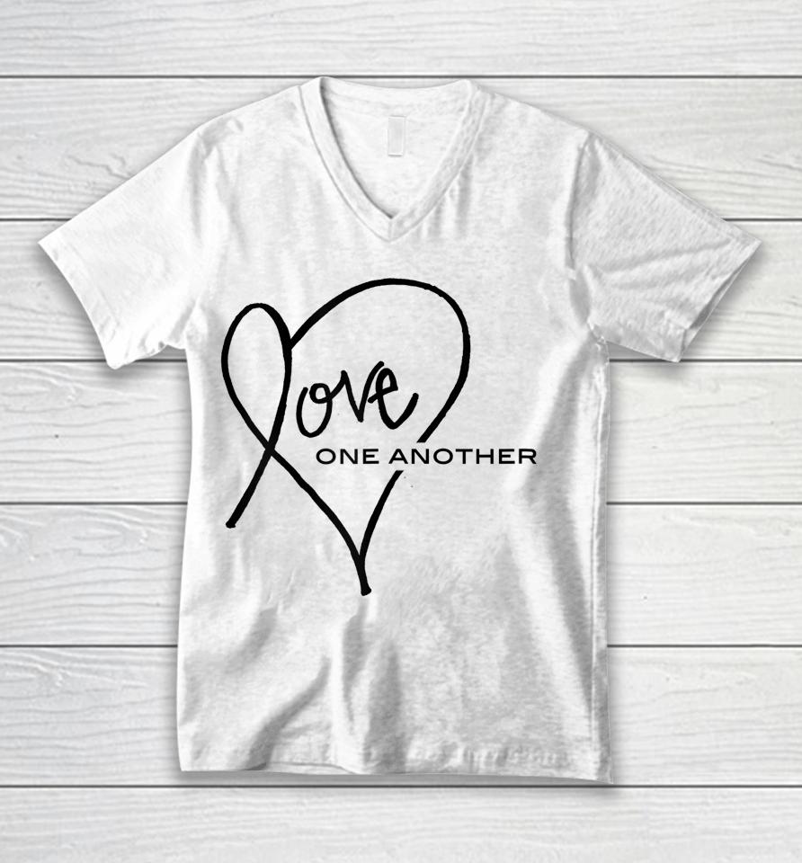 Love One Another Heart Unisex V-Neck T-Shirt