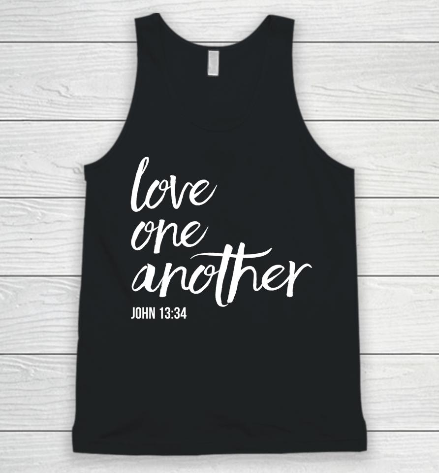 Love One Another John 13 34 Bible Saying Christian Unisex Tank Top