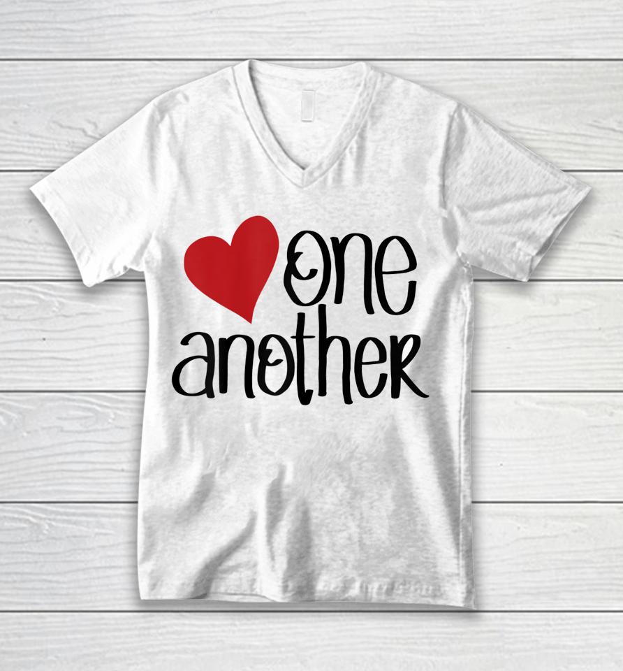 Love One Another Unisex V-Neck T-Shirt