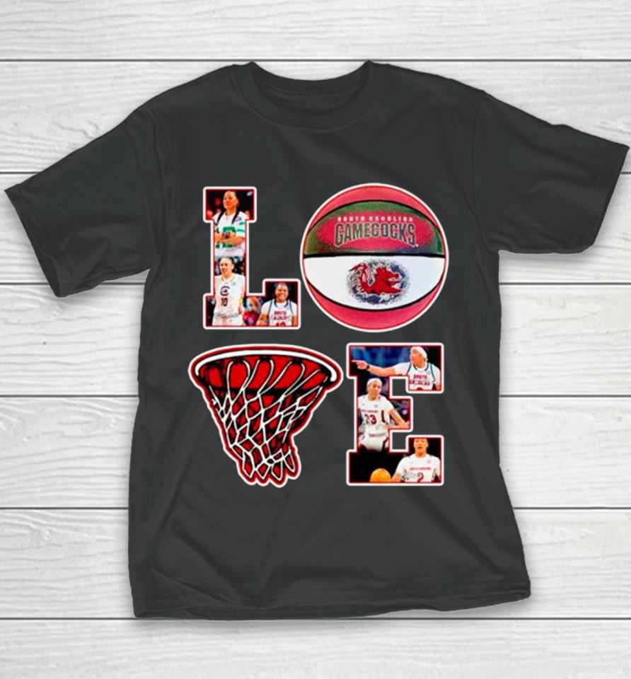 Love South Carolina Gamecocks Basketball Youth T-Shirt