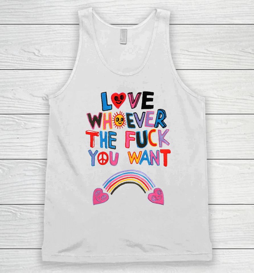 Love Whoever The Fuck You Want Unisex Tank Top