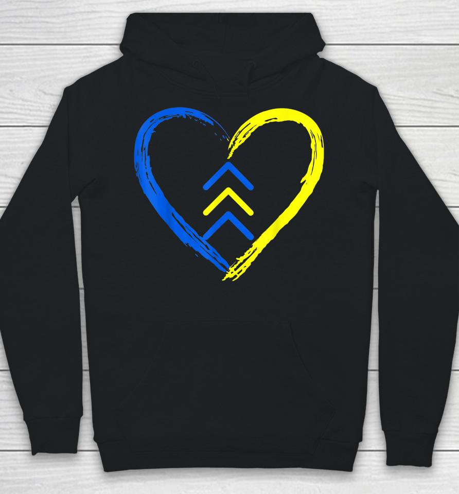 Love World Down Syndrome Awareness Day Love 3 Arrows Hoodie