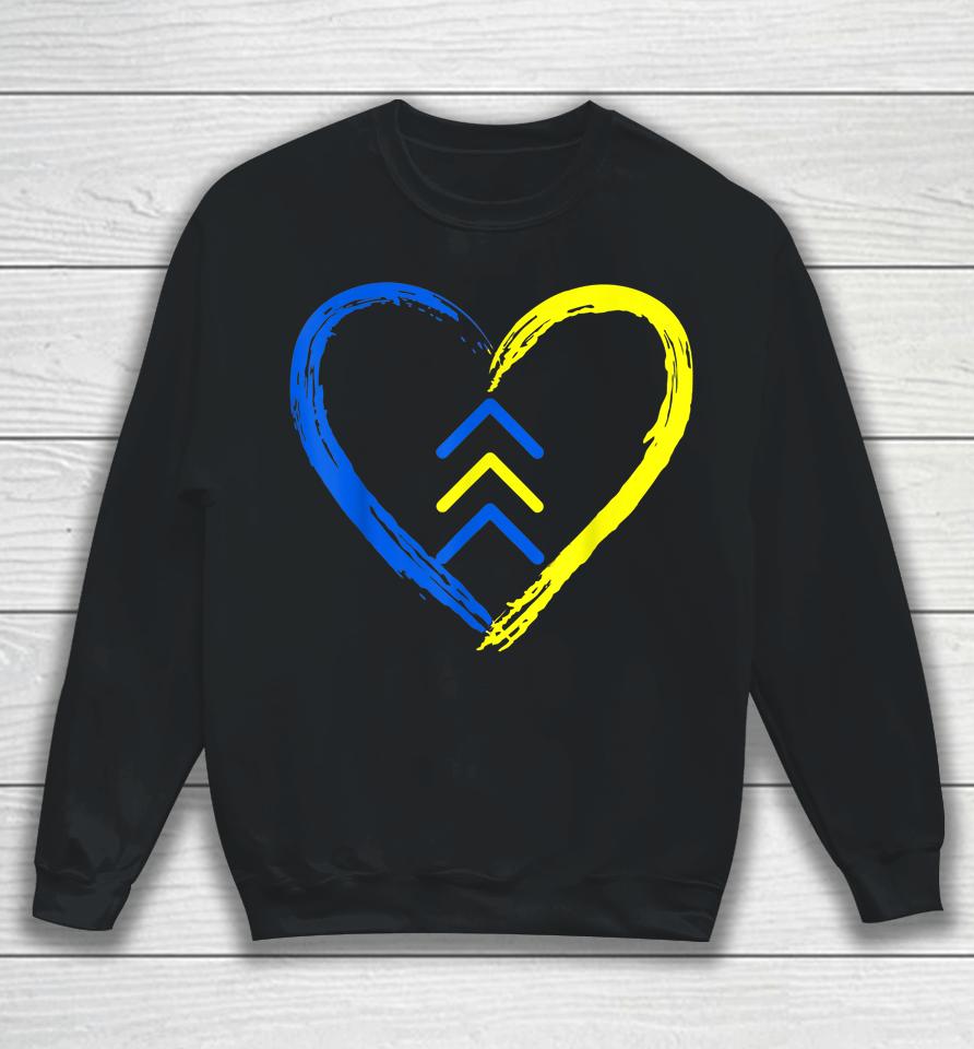 Love World Down Syndrome Awareness Day Love 3 Arrows Sweatshirt