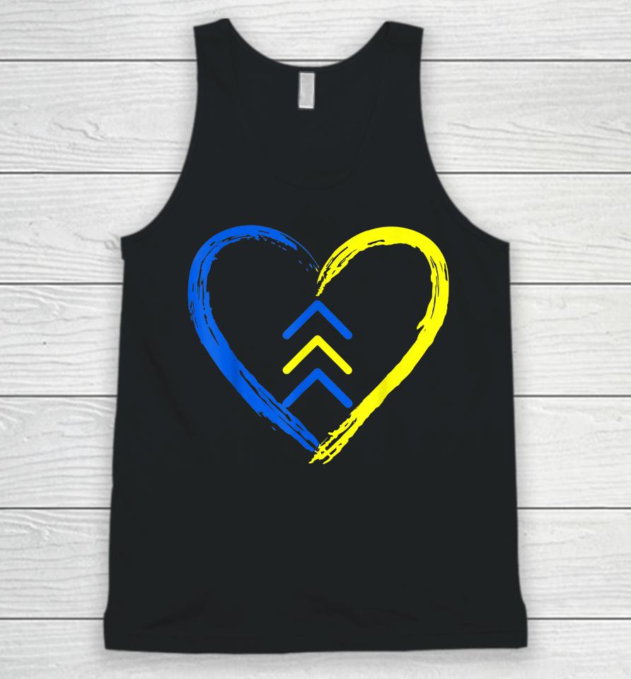 Love World Down Syndrome Awareness Day Love 3 Arrows Unisex Tank Top