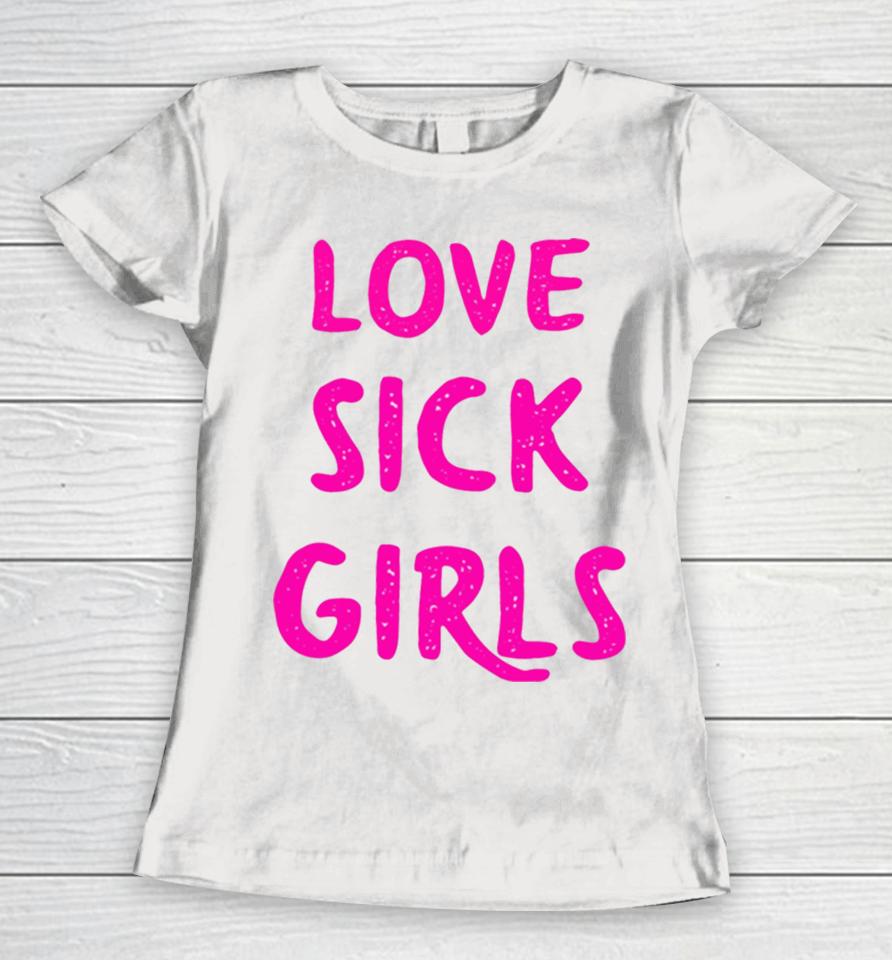 Lovesick Girls Pink Pink Women T-Shirt