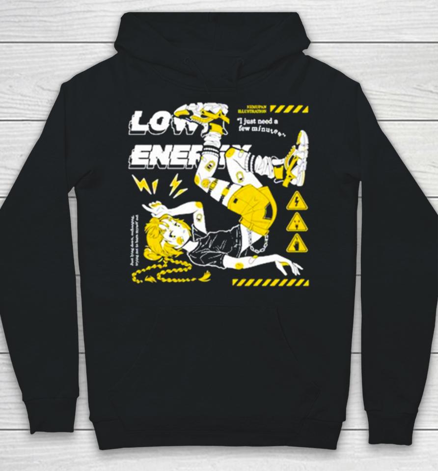 Low Energy Nemupan Illustration I Just Need A Few Minutes Hoodie