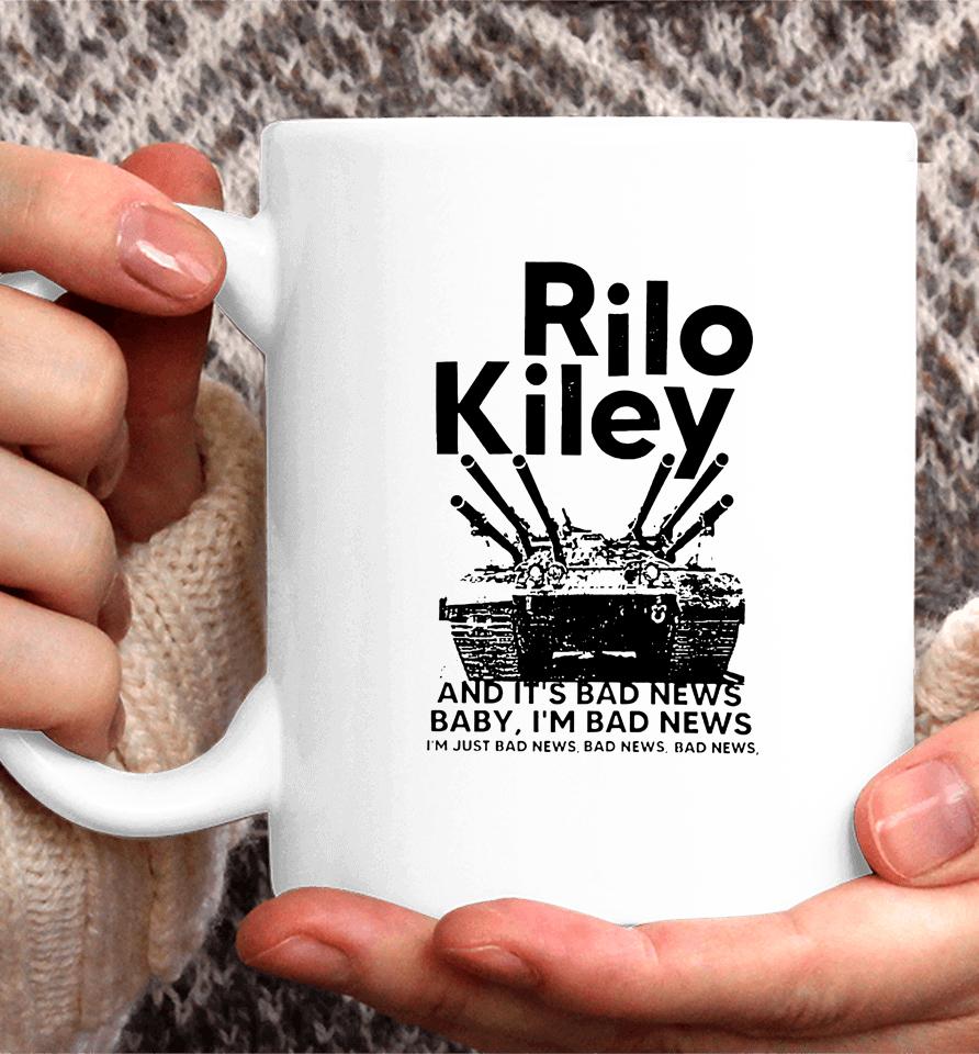 Lowlvl Rilo Kiley And It's Bad News Baby I'm Bad News Coffee Mug