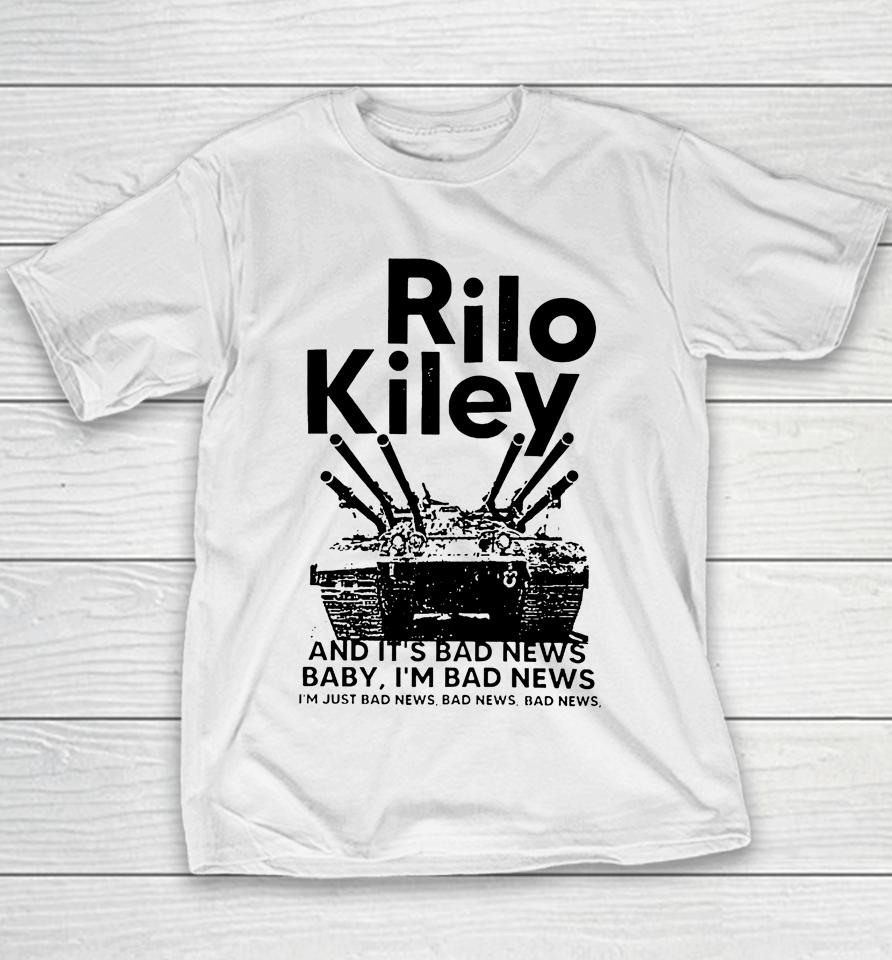 Lowlvl Rilo Kiley And It's Bad News Baby I'm Bad News Youth T-Shirt