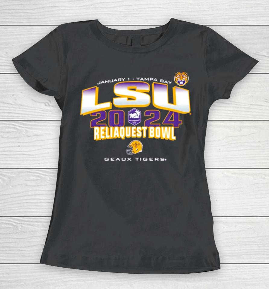 Lsu Tigers 2023 Reliaquest Bowl Geaux Tigers Women T-Shirt