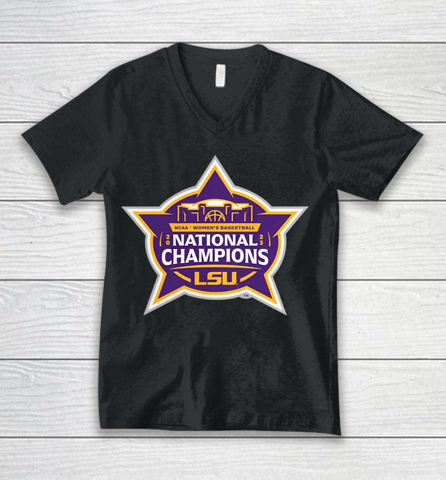 Lsu Tigers 2023 Women's Basketball National Unisex V-Neck T-Shirt