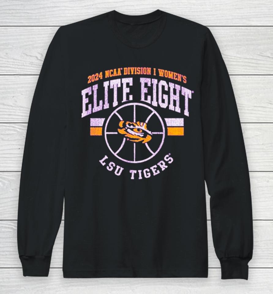 Lsu Tigers 2024 Ncaa Division I Women’s Basketball Elite Eight Vintage Long Sleeve T-Shirt
