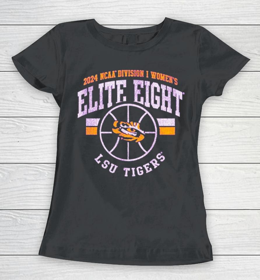 Lsu Tigers 2024 Ncaa Division I Women’s Basketball Elite Eight Vintage Women T-Shirt
