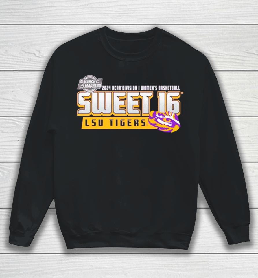 Lsu Tigers 2024 Ncaa Division I Women’s Basketball Sweet 16 Sweatshirt