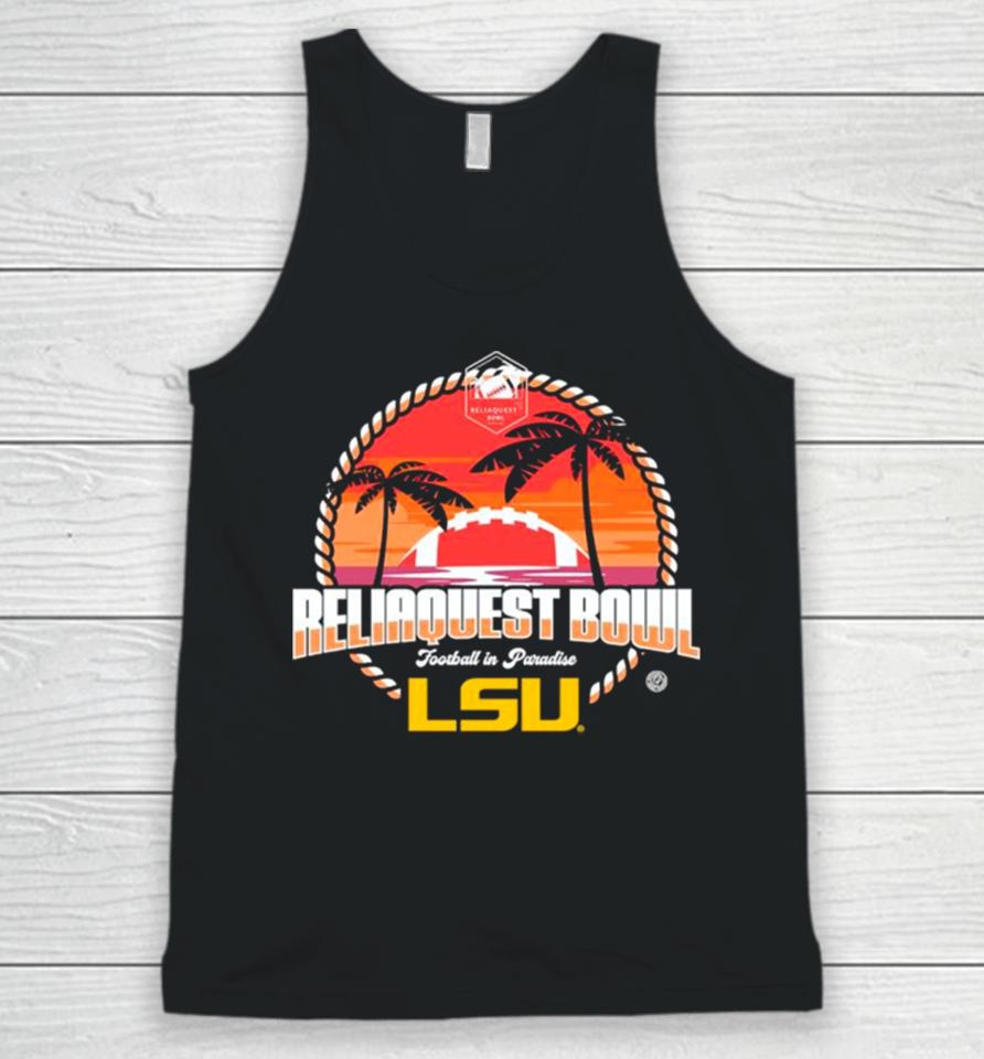 Lsu Tigers 2024 Reliaquest Bowl Football In Paradise Unisex Tank Top