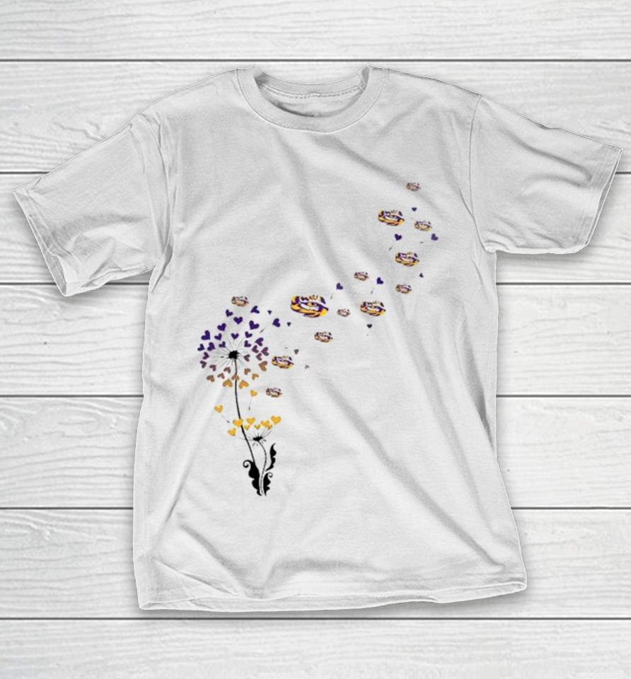 Lsu Tigers Dandelion Flower 2023 T-Shirt