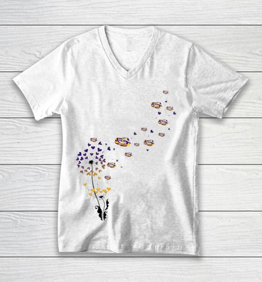 Lsu Tigers Dandelion Flower 2023 Unisex V-Neck T-Shirt