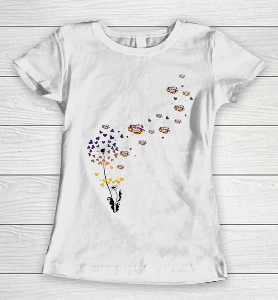 Lsu Tigers Dandelion Flower 2023 Women T-Shirt