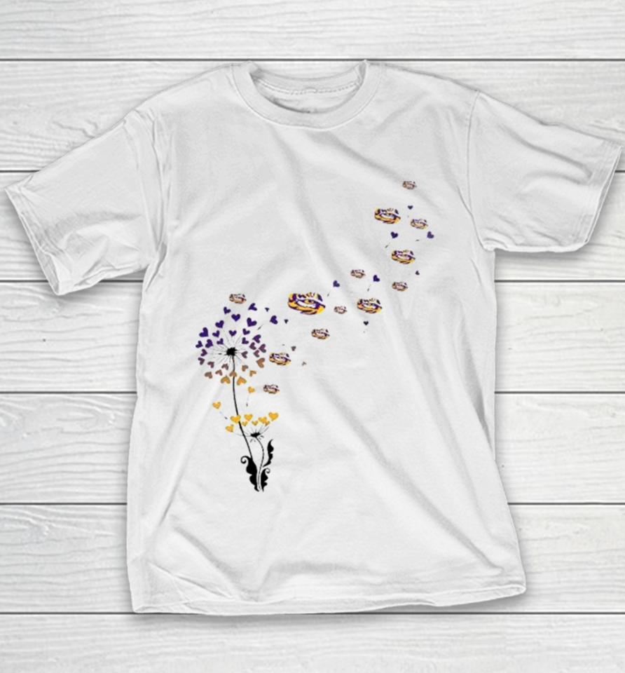 Lsu Tigers Dandelion Flower 2023 Youth T-Shirt