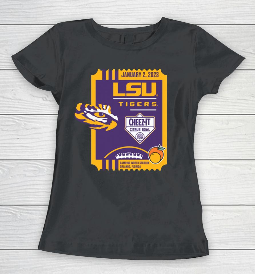 Lsu Tigers Football 2023 Cheez-It Citrus Bowl Women T-Shirt
