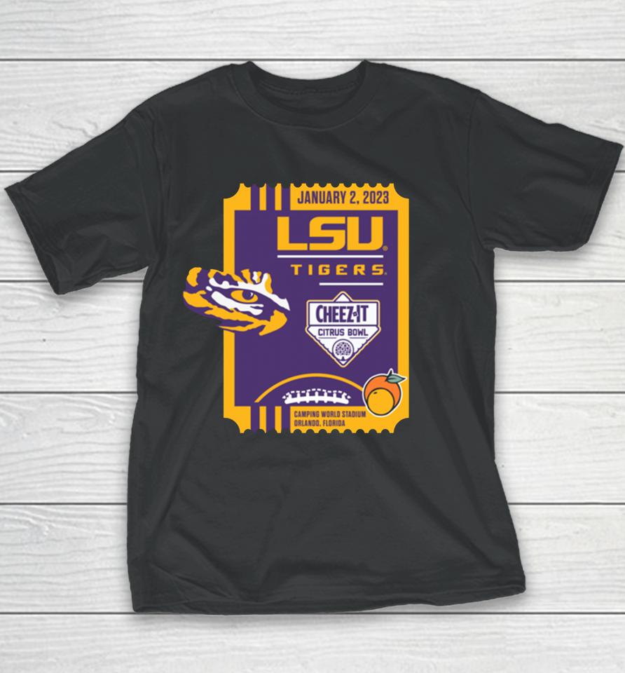 Lsu Tigers Football 2023 Cheez-It Citrus Bowl Youth T-Shirt
