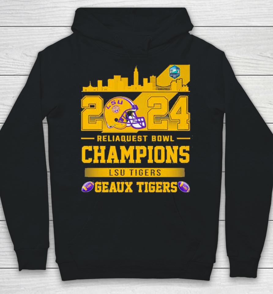 Lsu Tigers Football 2024 Reliaquest Bowl Champions Helmet Hoodie