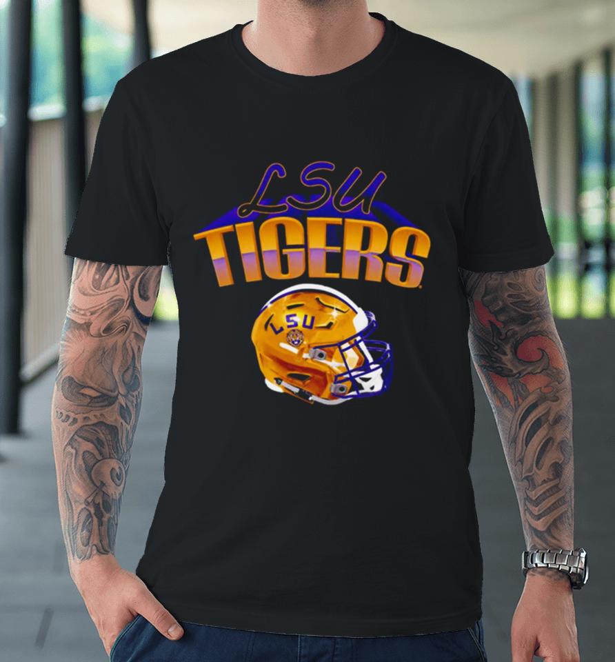 Lsu Tigers Football Glossy Helmet Premium T-Shirt