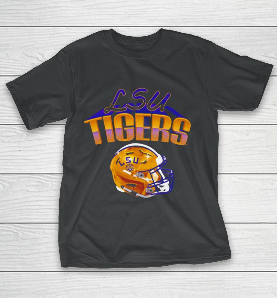 Lsu Tigers Football Glossy Helmet T-Shirt