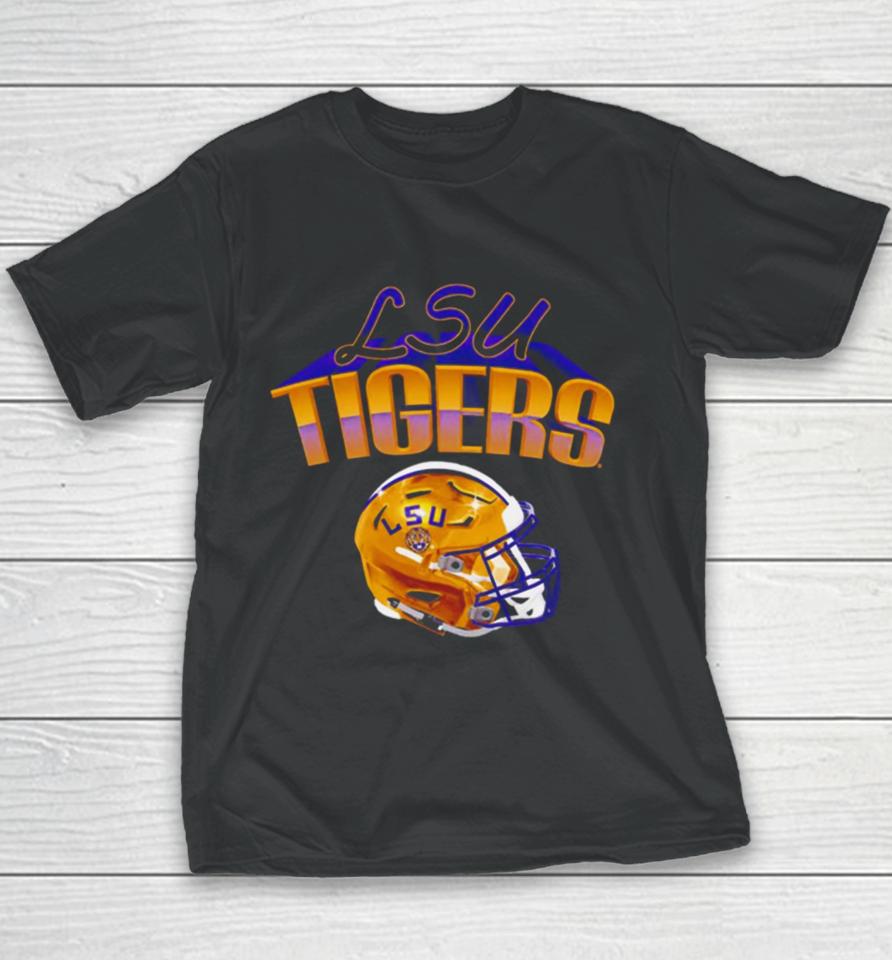 Lsu Tigers Football Glossy Helmet Youth T-Shirt