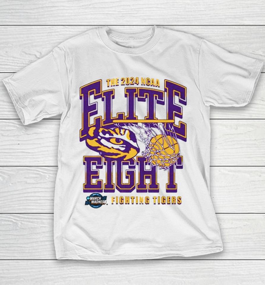 Lsu Tigers The 2024 Ncaa Elite Eight Fighting Tigers Youth T-Shirt