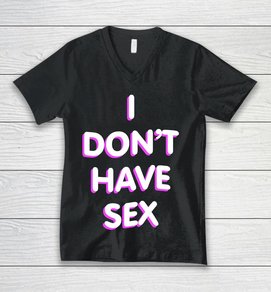 Lucca I Don't Have Sex Unisex V-Neck T-Shirt
