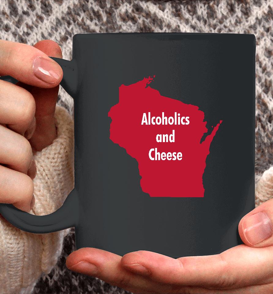 Luccainternational Store Alcoholics And Cheese Wisconsin Coffee Mug