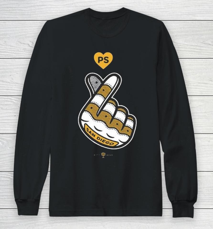 Lucky Duck Foundation San Diego Finger Heart Long Sleeve T-Shirt