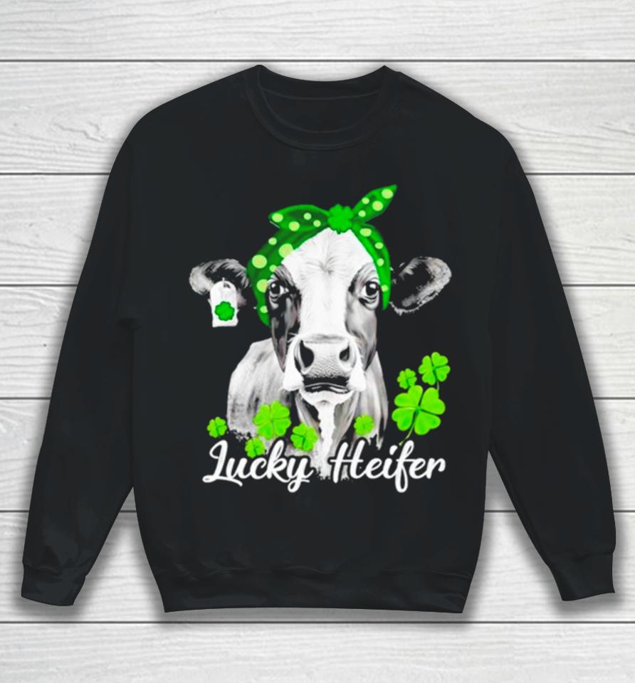 Lucky Heifer St Patrick’s Day Cow Sweatshirt