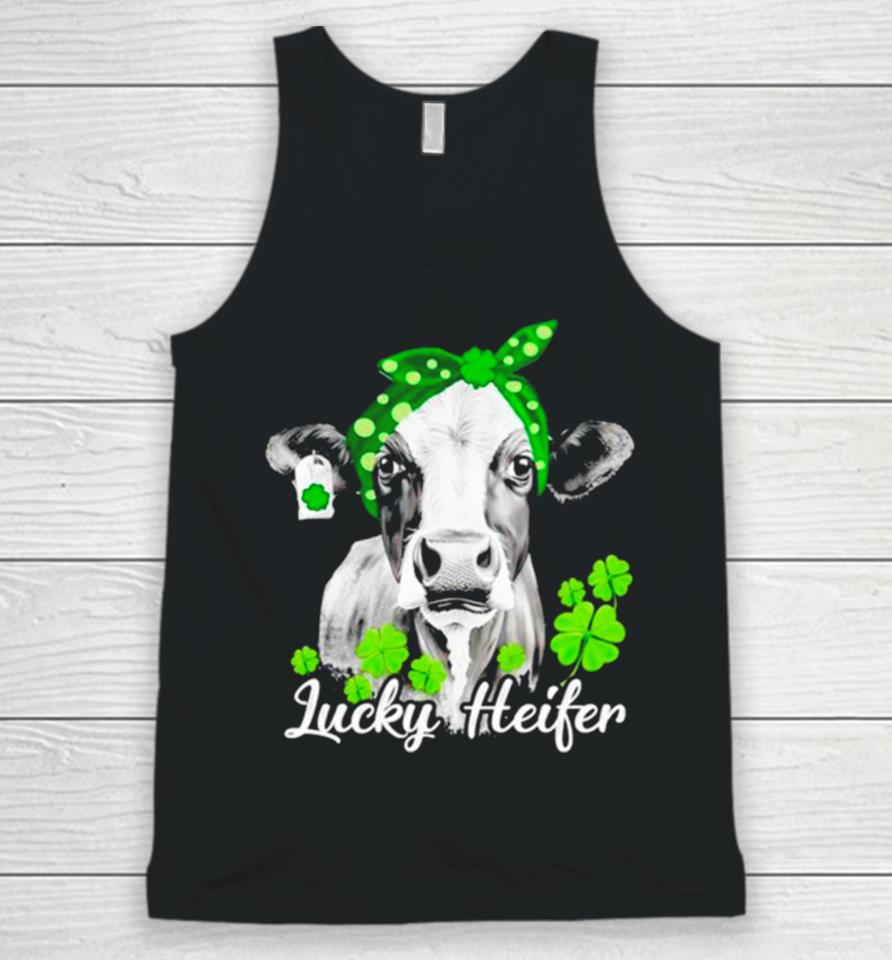 Lucky Heifer St Patrick’s Day Cow Unisex Tank Top