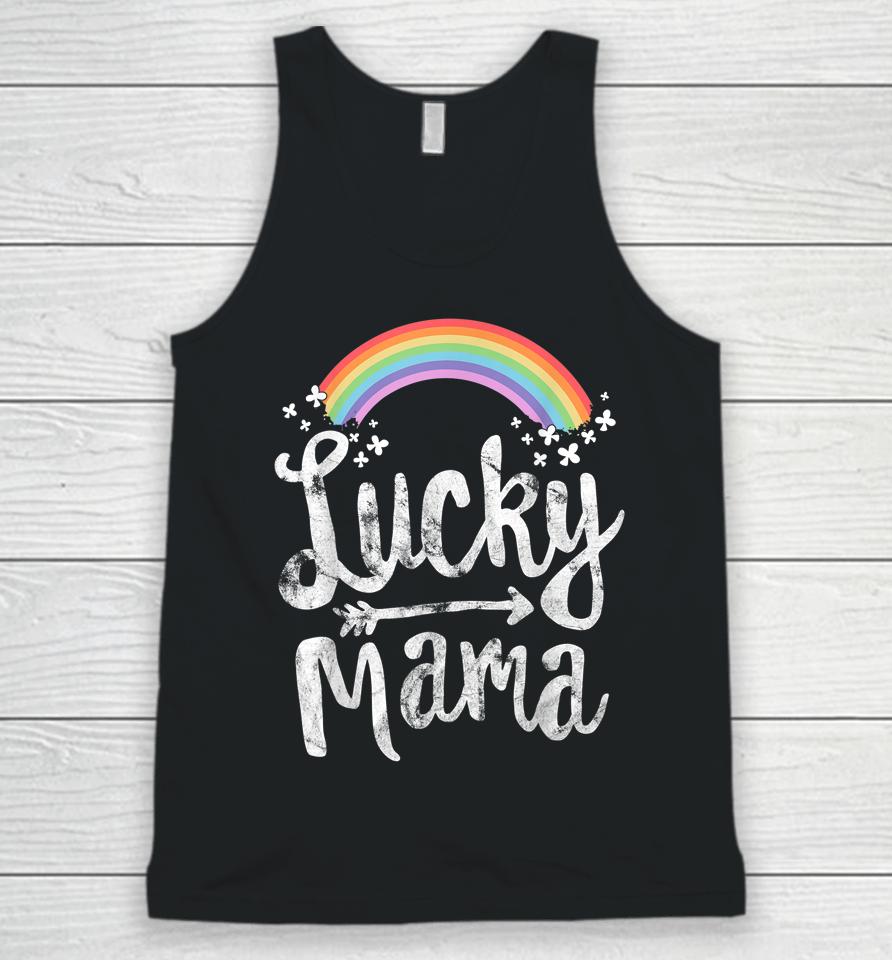 Lucky Mama Family Mom Mother's Day St Patrick's Day Unisex Tank Top