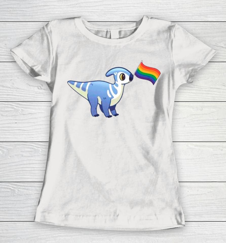 Lucky With A Pride Flag Women T-Shirt