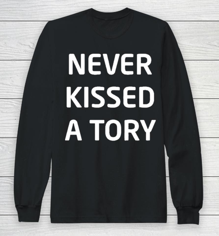 Lucy Powell Mp Never Kissed A Tory Manchester Pride Long Sleeve T-Shirt