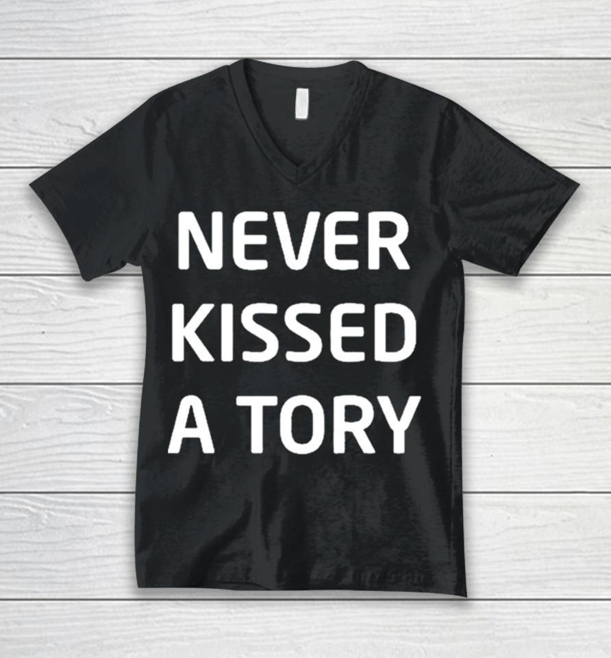 Lucy Powell Mp Never Kissed A Tory Manchester Pride Unisex V-Neck T-Shirt