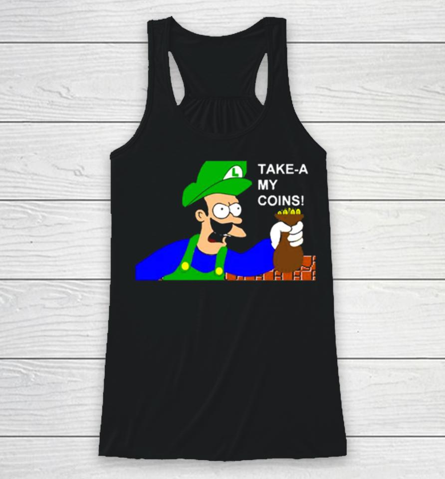 Luigi Shut Up And Take My Money Racerback Tank