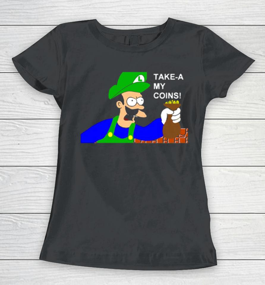 Luigi Shut Up And Take My Money Women T-Shirt