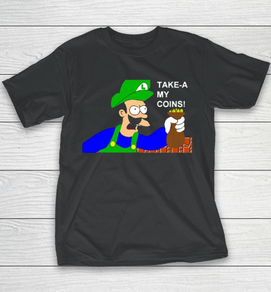 Luigi Shut Up And Take My Money Youth T-Shirt