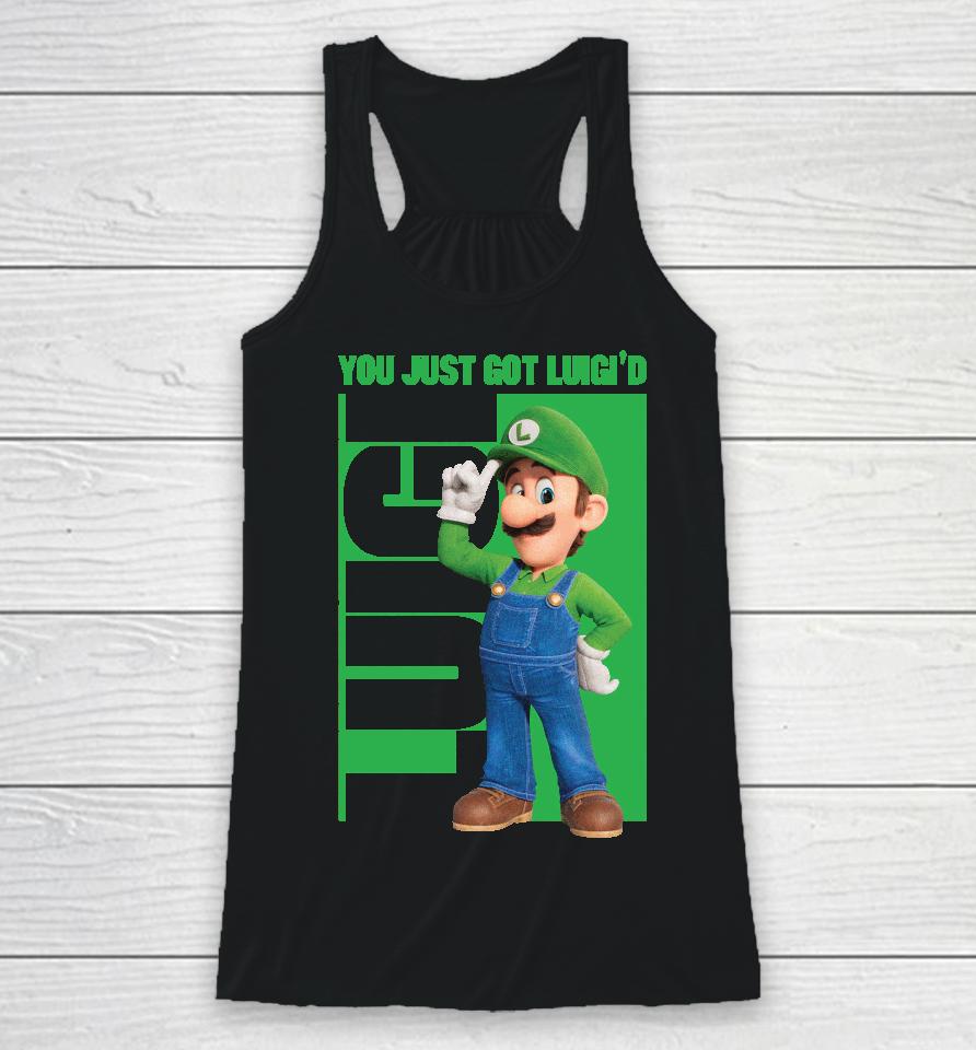 Luigi You Just Got Luigi'd Racerback Tank